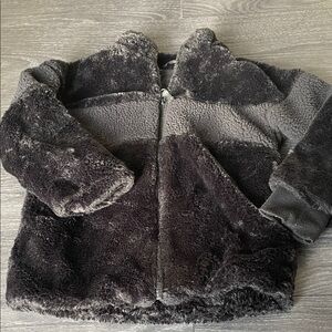 Cozy Black Faux Fur Kids Jacket